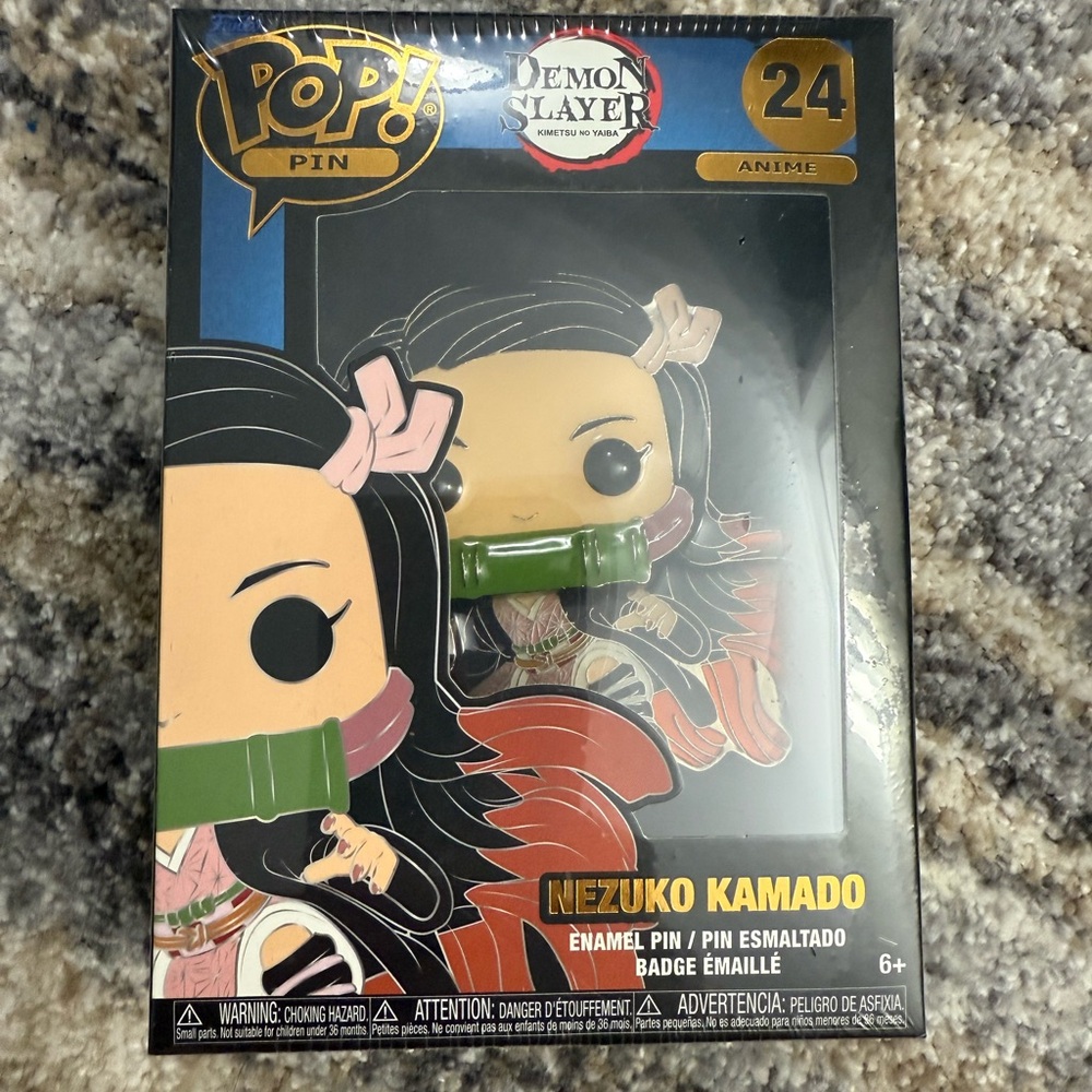 Funko Pop! Pin Nezuko Kamado - Black, Pink, Green